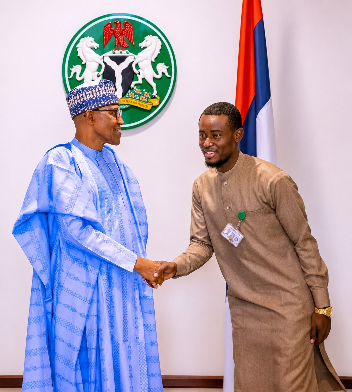 Prince Folorunsho Adegoke at the State House
